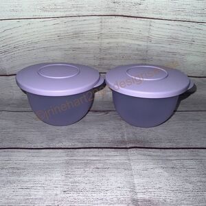 Tupperware Impressions Bowls 3621 Purple